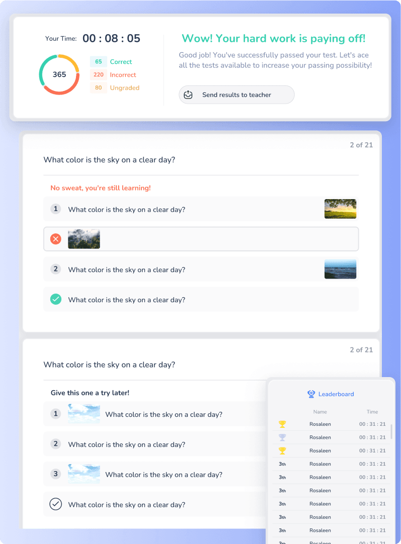 Online Self-Practice on Worksheetzone
